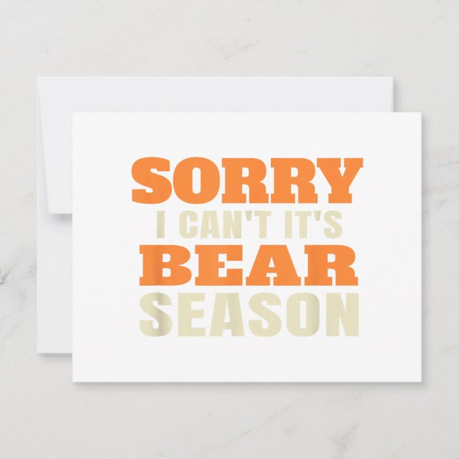 Funny Bear Hunting Thank You Card (Front)