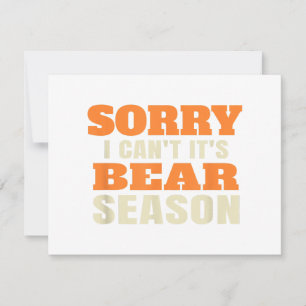 Funny Bear Hunting Thank You Card