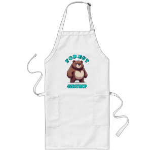 Funny Bear Long Apron
