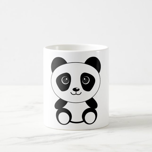 Funny bear panda bear panda animals coffee mug (Center)