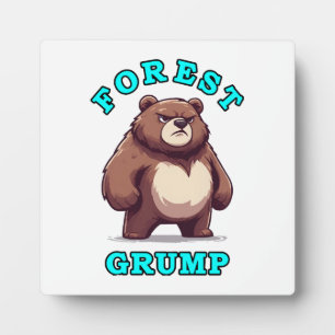 Funny Bear Plaque
