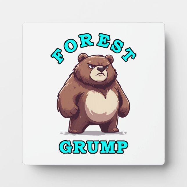 Funny Bear Plaque (Front)