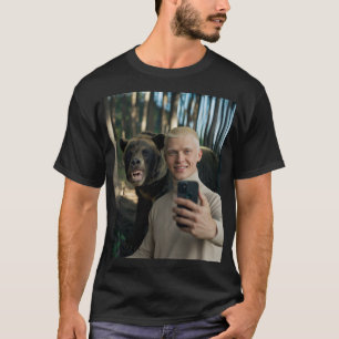 Funny Bear Selfie Custom Tee – Trending Now