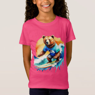 Funny bear surfing T-Shirt