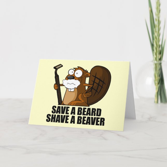 Funny beard card (Front)