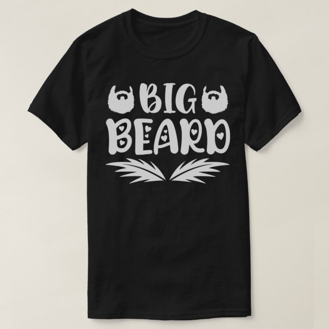 Funny Beard Gifts For Men Big Beard Classic TShirt (Design Front)