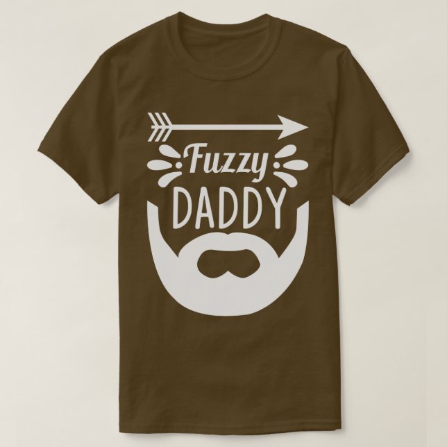 Funny Beard Gifts Fuzzy Daddy 1 T-Shirt (Design Front)