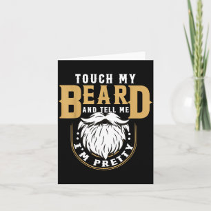 Funny Beard Quote Gift For Bearded Men Husband Or  Card