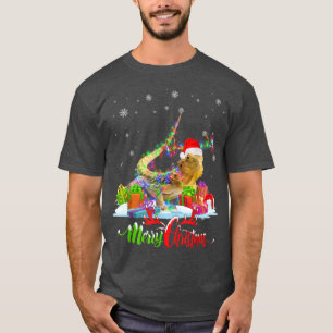 Funny Bearded Dragon Animal Merry Christmas Party T-Shirt