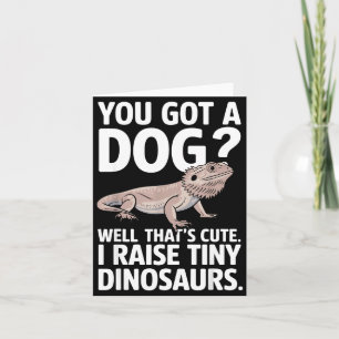 Funny Bearded Dragon Art For Men Women Bearded Dra Card
