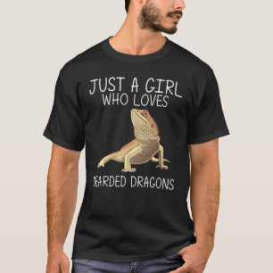 Funny Bearded Dragon For Girls Kids Lizard Herpeto T-Shirt