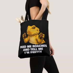 Funny Bearded Dragon Lover Reptile Owner Roaches Tote Bag