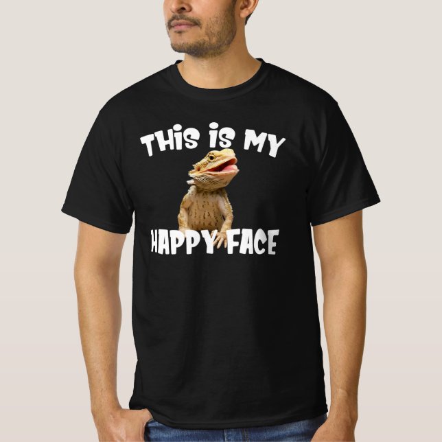 Funny Bearded Dragon Reptile Lizard Pet Lover T-Shirt (Front)