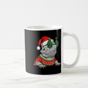 Funny Bearded Dragon Santa Hat Christmas Coffee Mug