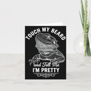 Funny bearded dragon saying reptile lover lizard card