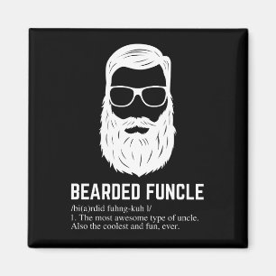 Funny Bearded Funcle long sleeve for Men Magnet