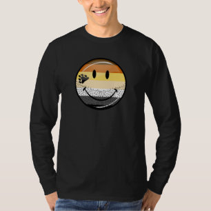 Funny Bearded Happy Gay Bear Pride Flag T-Shirt