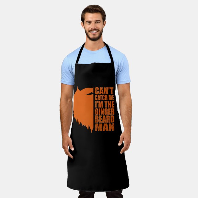 Funny bearded quotes ginger beard  apron (Worn)