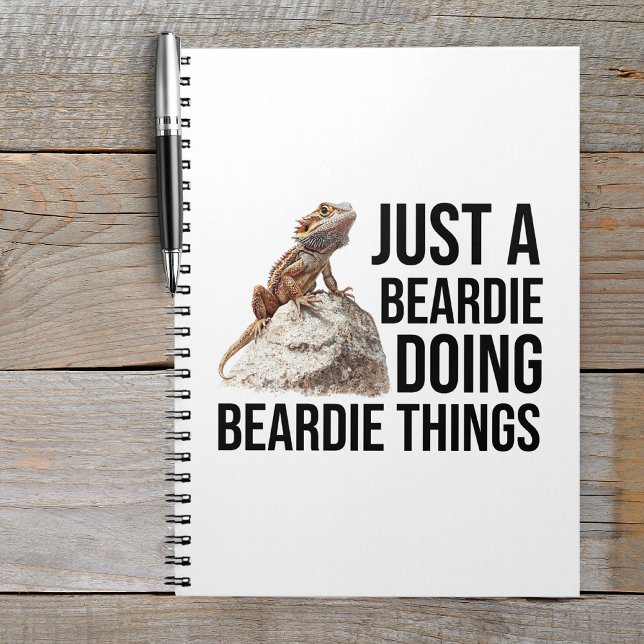 Funny Beardie Bearded Dragon Quote Notebook (Creator Uploaded)