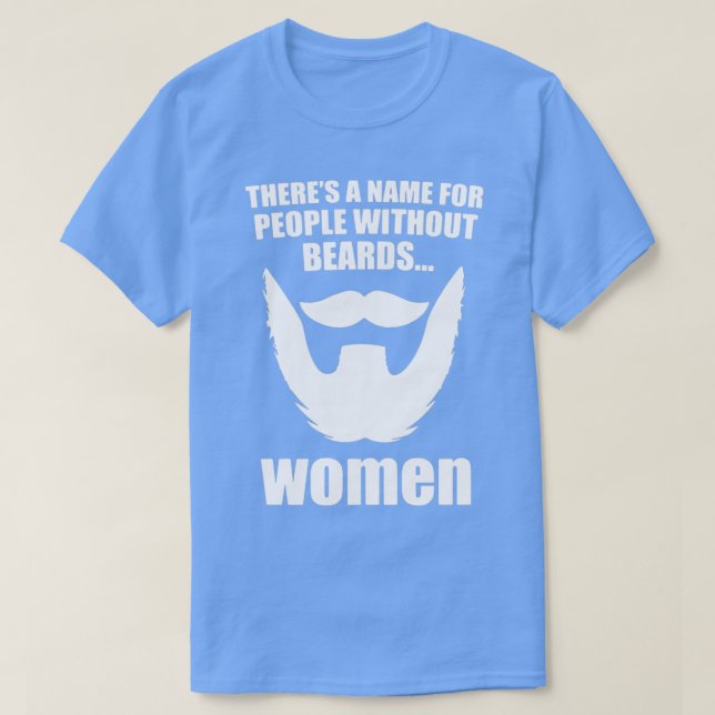 Funny Beards Quote Classic TShirt (Design Front)