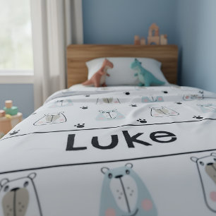 Funny Bears Kids  Fleece Blanket