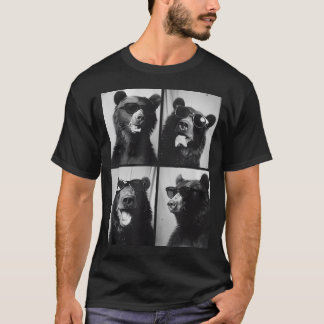Funny Bears With Sunglasses Cool Forest Animal T-Shirt