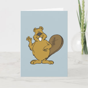 FUNNY BEAVER ALL OCCASION HELLO GREETING CARD