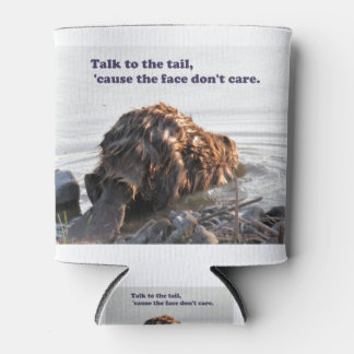 Funny Beaver Can Cooler