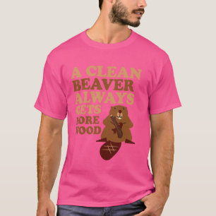 Funny Beaver Joke Rodents Animal Beaver Lover Beav T-Shirt