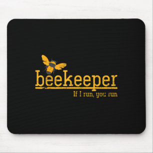 Funny Bee Hive Honey Lover Gift Beekeeper  Mouse Pad