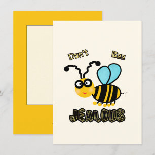 Funny bee holiday card