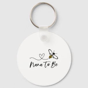 Funny Bee Lover Nana To Be Key Ring