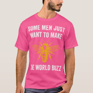 Funny Bee Make the World Buzz Beekeeping T-Shirt