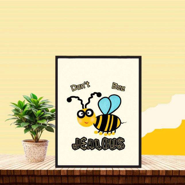 Funny bee poster (Creator Uploaded)