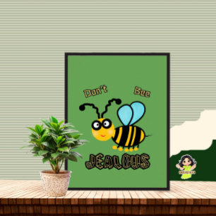 Funny bee poster