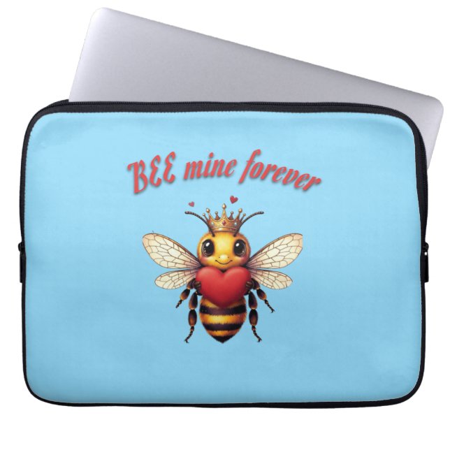 Funny Bee Pun Valentine  Laptop Sleeve (Front)