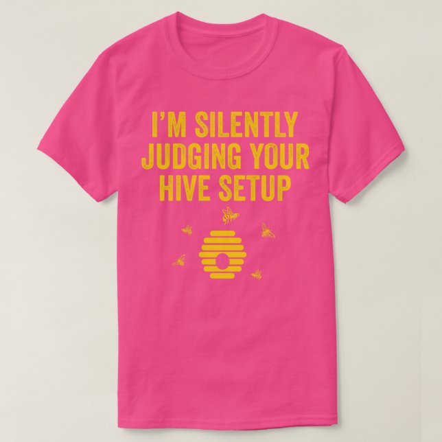 Funny Beekeeping Bee Hive 1 T-Shirt (Design Front)
