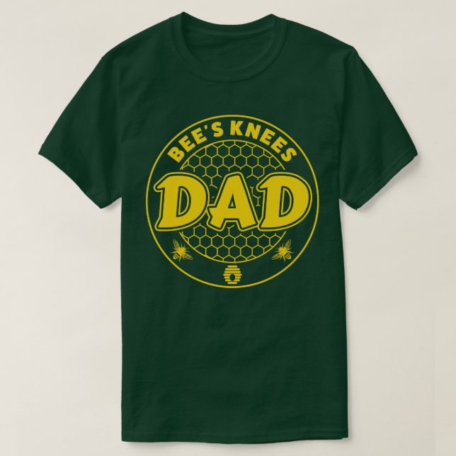 Funny Beekeeping Best Dad Ever Father Pun T-Shirt (Design Front)