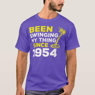 Funny Been Swinging My Thing Since 1954 Metal Dete T-Shirt