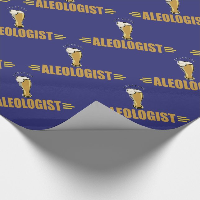 Funny Beer Ale Wrapping Paper (Corner)