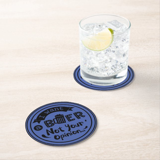 Funny Beer, bar, party coasters (Insitu)