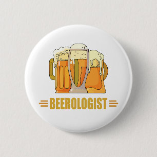 Funny Beer Beerologist Love Drinking Ale 6 Cm Round Badge