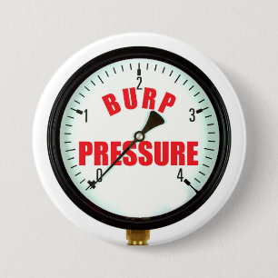 Funny Beer Burp Pressure Gauge Button