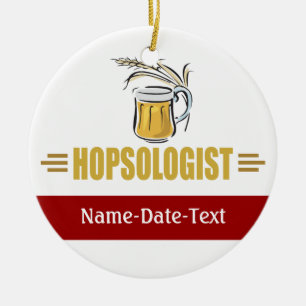 Funny Beer Ceramic Tree Decoration