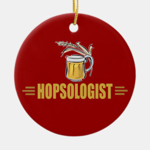 Funny Beer Ceramic Tree Decoration