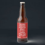 Funny Beer Christmas Holiday Reindeer Names Gift Beer Bottle Label<br><div class="desc">This design was created though digital art. It may be personalised by choosing the customise option. Contact me at colorflowcreations@gmail.com if you with to have this design on another product. Purchase my original abstract acrylic painting for sale at www.etsy.com/shop/colorflowart. See more of my creations or follow me at www.facebook.com/colorflowcreations, www.instagram.com/colorflowcreations,...</div>