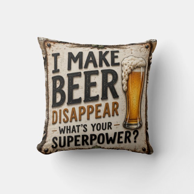 Funny Beer  Cushion (Front)