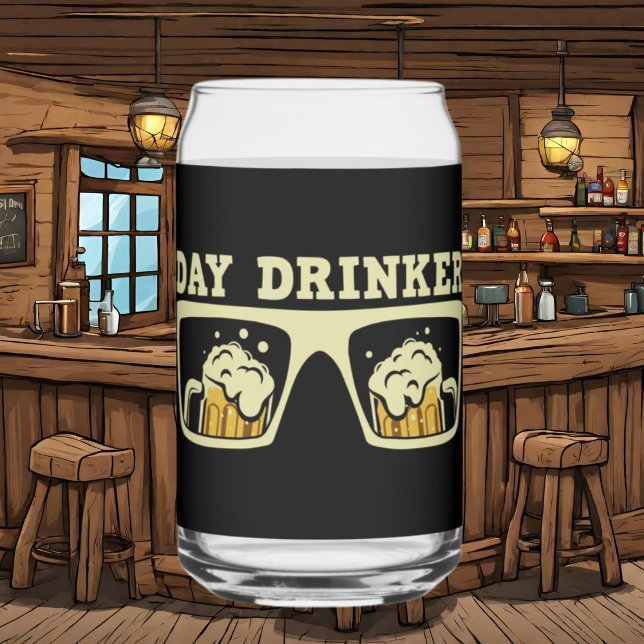 Funny beer day drinker word art can glass (Creator Uploaded)