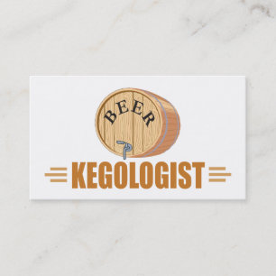 Funny Beer Drinking Business Card