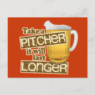 Funny Beer Drinking Humour Postcard